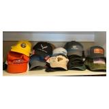 Large Grouping of Men's Basketball Caps