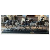 Bronze Sculpture 'Changing Outfits' by Russell