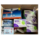 Sinus Relief and Lens Wipe Products