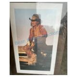 Framed Coors Cowboy Artwork Print