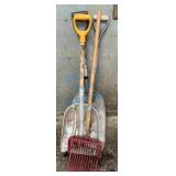 Farming Tools with Shovel and Fork