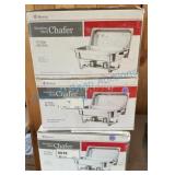 Brand New Sterno Stainless Steel Chafers