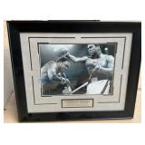 Framed Thrilla in Manila Photo with Plaque
