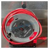 Heavy-Duty Extension Cord Reel With Outlets