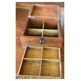 Wooden Box with Divided Compartments