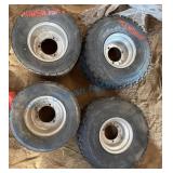 Four Go Kart and ATV Wheels