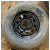 New ST 205-75R 15 Trailer Tire on Steel Wheel