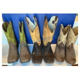 Men's Boots by Justin and Hondo, Size 12-13
