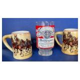 Budweiser Collectible Steins and Glass