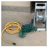 Garden Hose Reel with Two Hoses