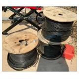 Three Spools of Industrial Cable