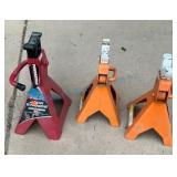 Three Steel Jack Stands
