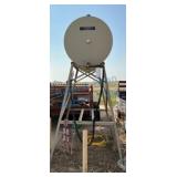 Elevated Steel Fuel Storage Tank on Stand