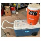 Wheeled Cooler With Beverage Dispenser