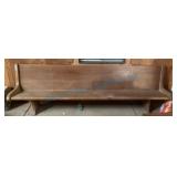 9-Foot Oak Church Pew Bench