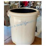 10-Gallon Stoneware Crock with Crown Design