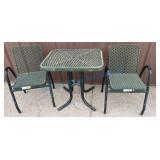 Three-Piece Outdoor Metal Bistro Set