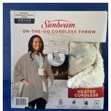 Sunbeam On-the-Go Cordless Heated Throw