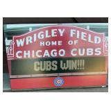 Wrigley Field Cubs Win Sign Display