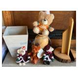 Plush Toys and Wooden Display