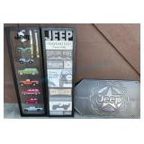 Set of Jeep-Themed Metal Decor Signs