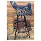 Cast-Iron Saddle Shaped Barstool