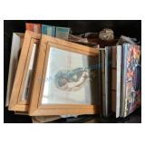Framed Prints and Sports Cards Binder