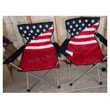 American Flag Camping Chairs