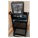 Portable Electric Heater on Storage Rack