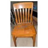 Solid Wood Slat-Back Dining Chair