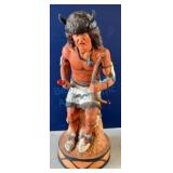 Hand-Painted Native American Figurine