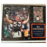 Bill Romanowski Signed Broncos Plaque