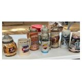 Eight Beer Steins