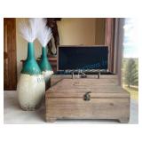 Set of Nesting Boxes and Decorative Vases