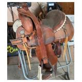 Western Saddle with Stand