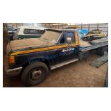1990 Ford Car Hauler With 17ft Roll Back Flatbed