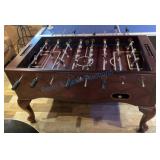 Foosball Table With Carved Legs