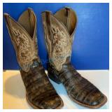 Genuine Alligator Men's Cowboy Boots Size 13