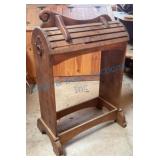 Tall 48-Inch Wooden Saddle Rack