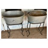 Galvanized Metal Tubs With Stands