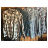 Wrangler Men's Shirts Size 2XL Assorted Styles