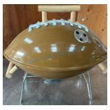 Football-Shaped Charcoal Grill