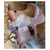 Saddlesmith Western Saddle With Basketweave Design