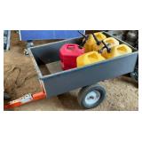 Utility Two-Wheel Cart With Hitch Connection