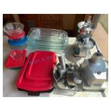 Pyrex Cookware and Globe Appliances Lot