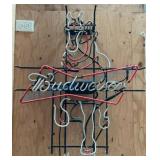 Budweiser Neon Sign Clydesdale as found