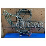 Corona Neon Beer Sign with Wiring