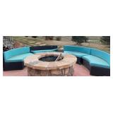 Curved Patio Furniture with Cushions