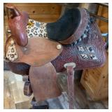 16-Inch California Saddlery Tooled Saddle