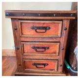 Set of Wooden End Tables With Drawers